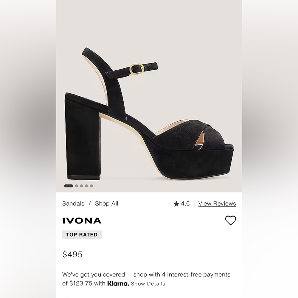 STUART WIETZMAN LADIES BLACK SUEDE IVONA SHOES-9.5M - Picture 12 of 12